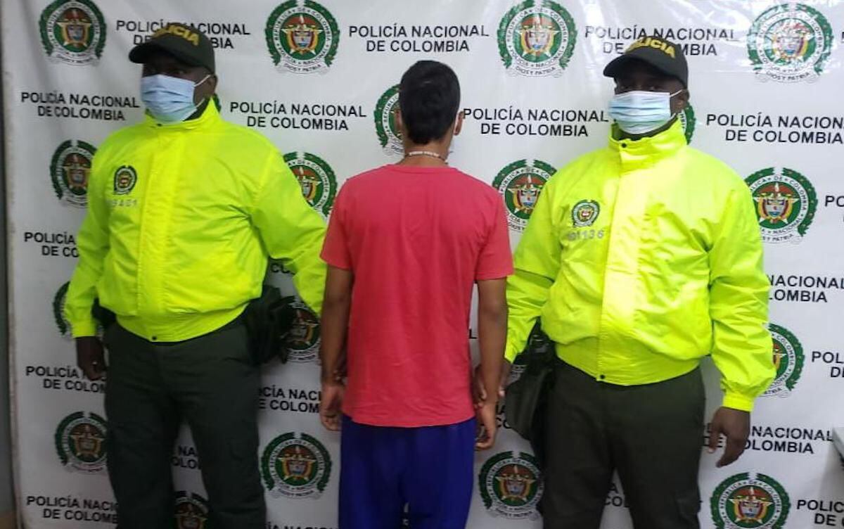 Policía capturó al tercer hombre que estaría implicado en el asesinato del joven Felipe Tobón en Cali. Foto: Fiscalía.