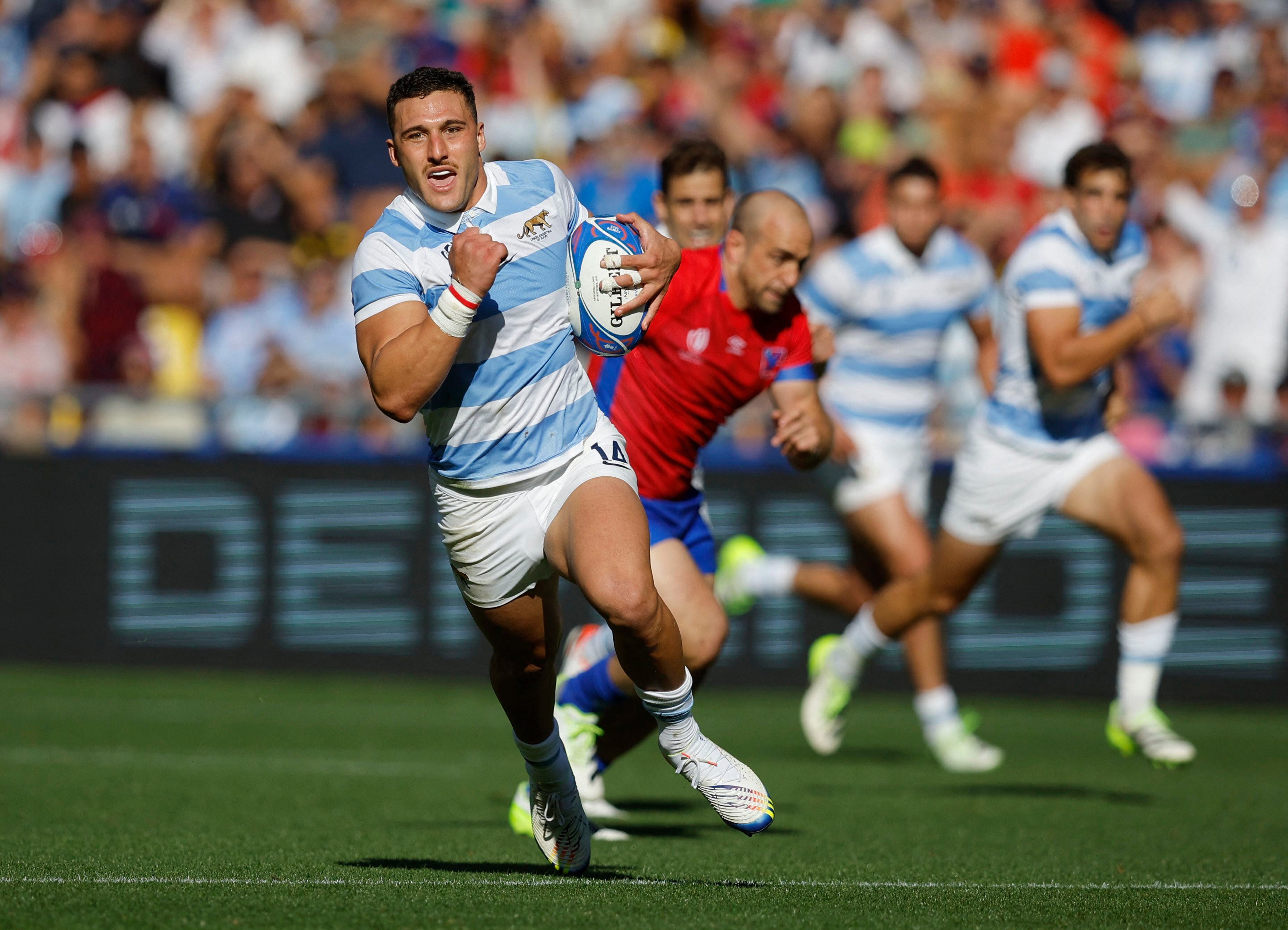  Rodrigo Isgró fue elegido mejor jugador del mundo en 2023 (REUTERS/Stephane Mahe)