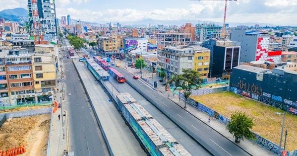 TransMilenio operará en carriles habilitados durante obras en la avenida Caracas - crédito Empresa Metro Bogotá