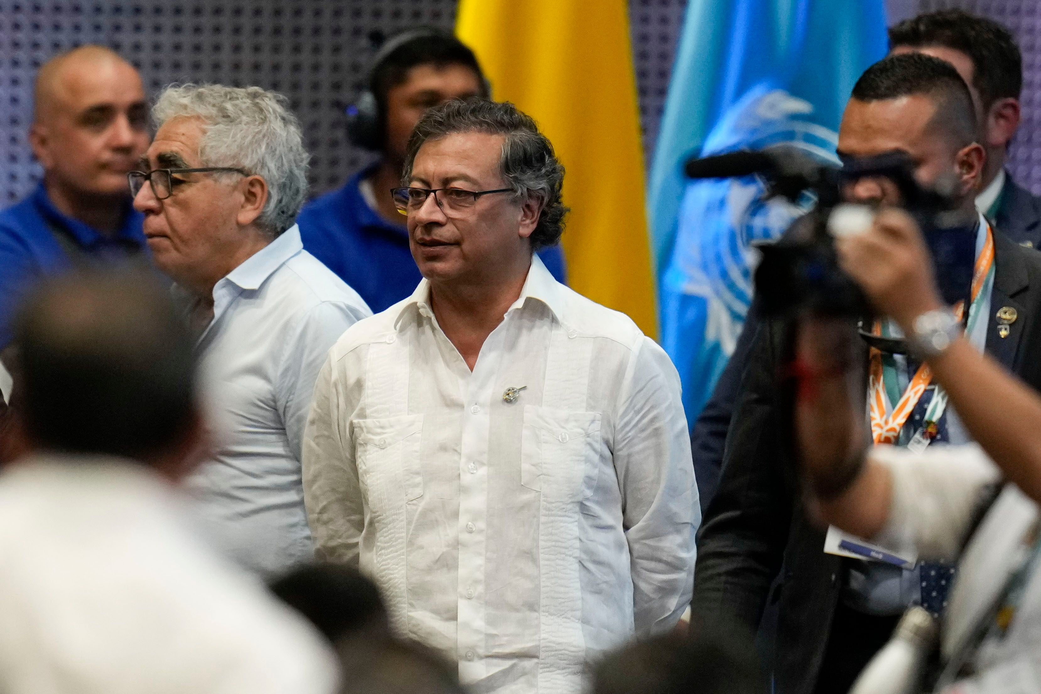 Gustavo Petro insiste en que se debe comprar la hoja de coca para quitársela a los narcotraficantes - crédito Fernando Vergara/AP