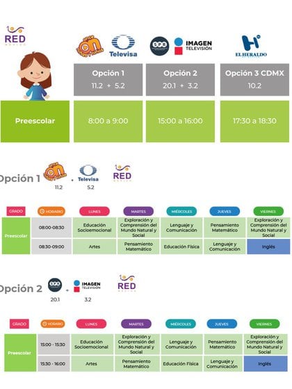 Horario preescolar (foto: SEP)