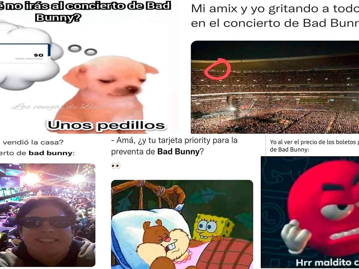 Los mejores memes de la gira de Bad Bunny en México 2022