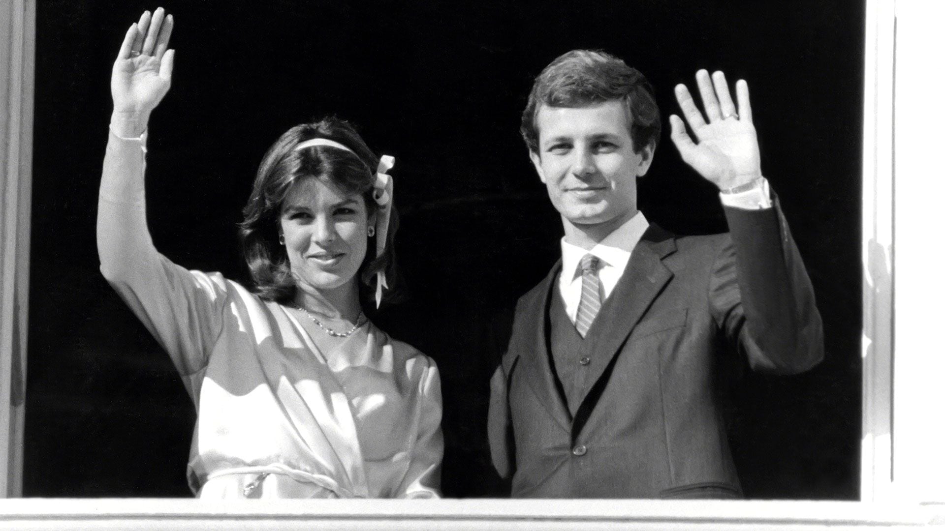 La princesa Carolina de Mónaco y Stefano Casiraghi (Photo by OLY/IMAGES/Getty Images)