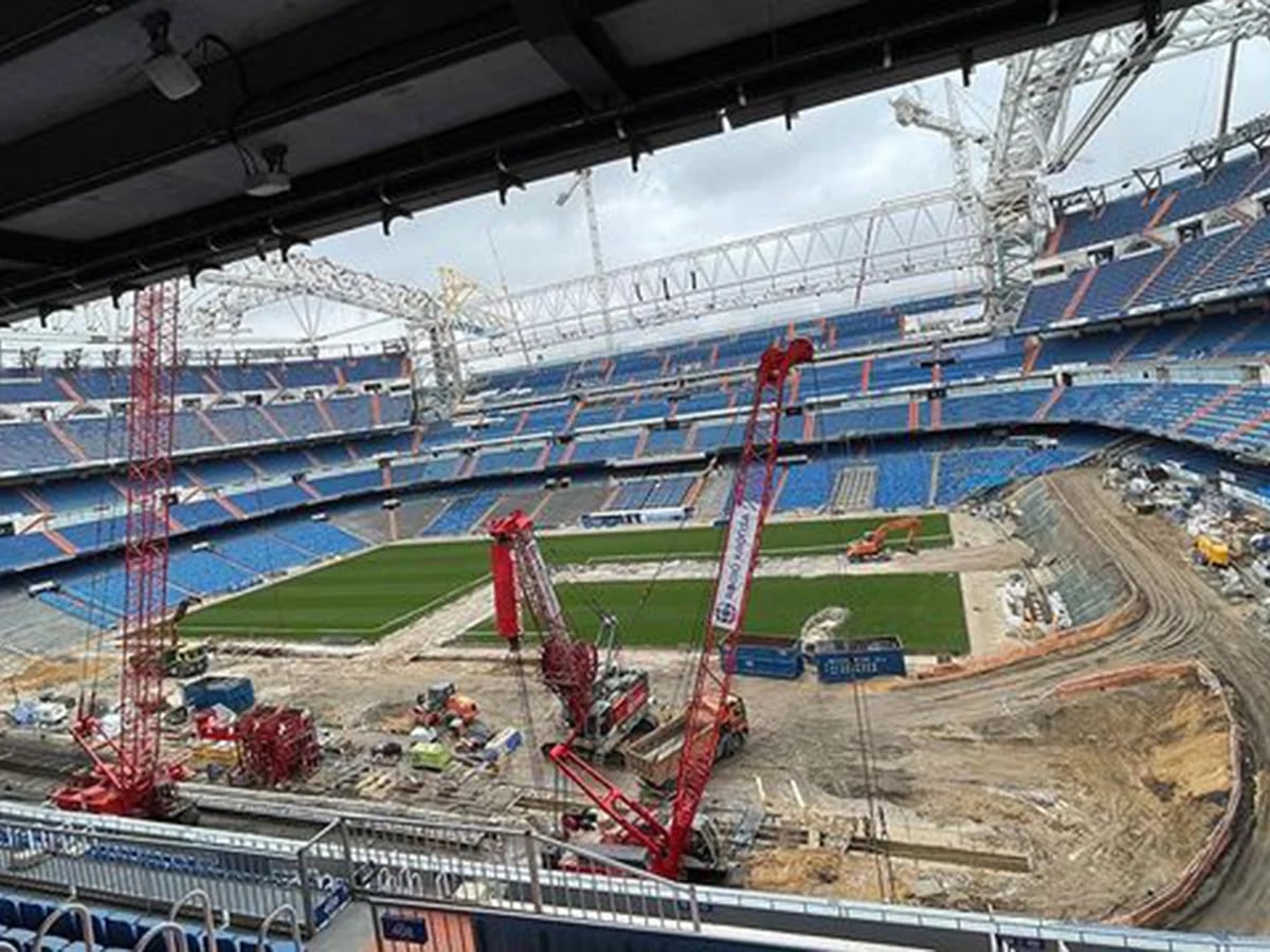 Así avanza la descomunal construcción del estadio Santiago Bernabéu 