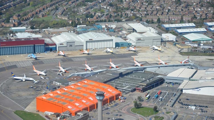 Aeropuerto de Luton, en Londres