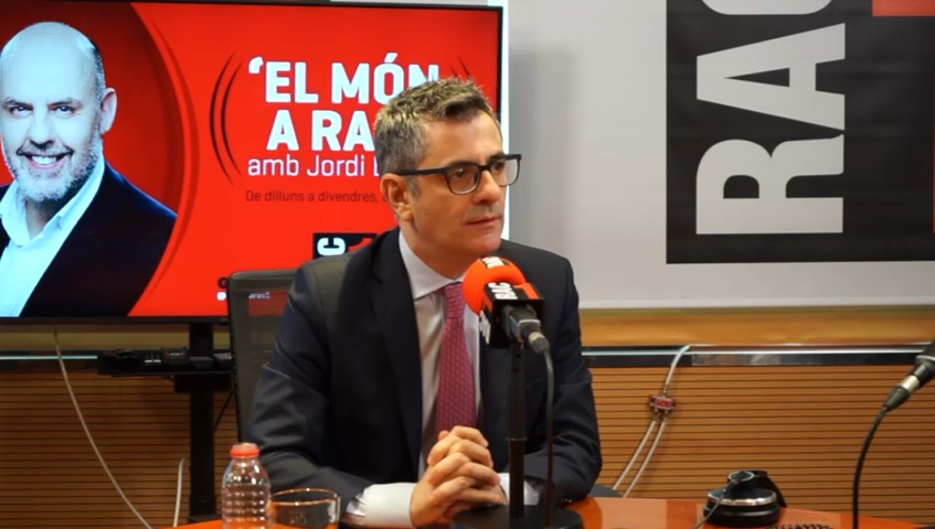 Félix Bolaños, durante su entrevista en la emisora catalana RAC1.