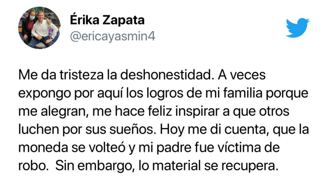 Asaltaron En Medellín Al Papá De La Periodista Érika Zapata Infobae