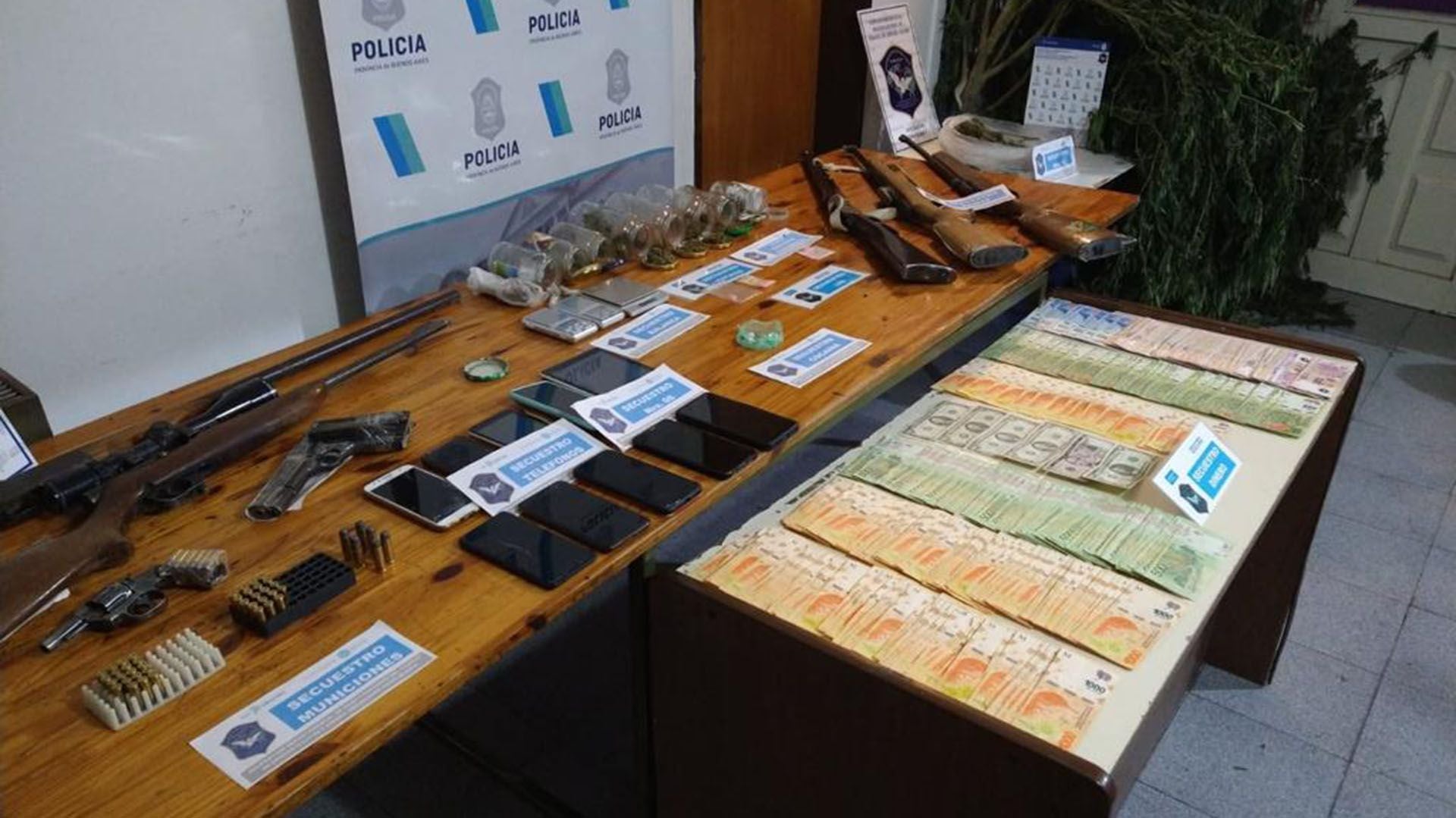 17 détenus pour trafic de drogue dans la province de Buenos Aires