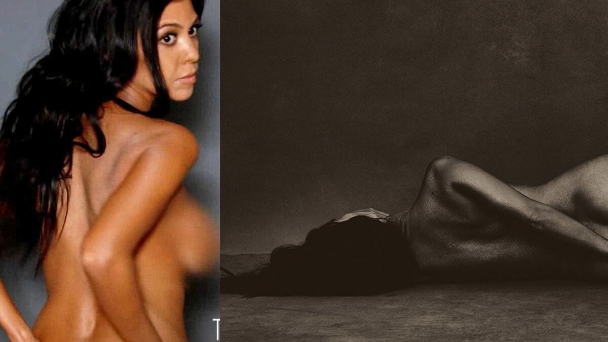 El Desnudo De Kourtney Kardashian Que Llegó A La Televisión Infobae 