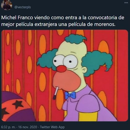 Los usuarios de las redes sociales han hecho memes sobre esto "nueva orden" no fue seleccionado para representar a México en los Oscar