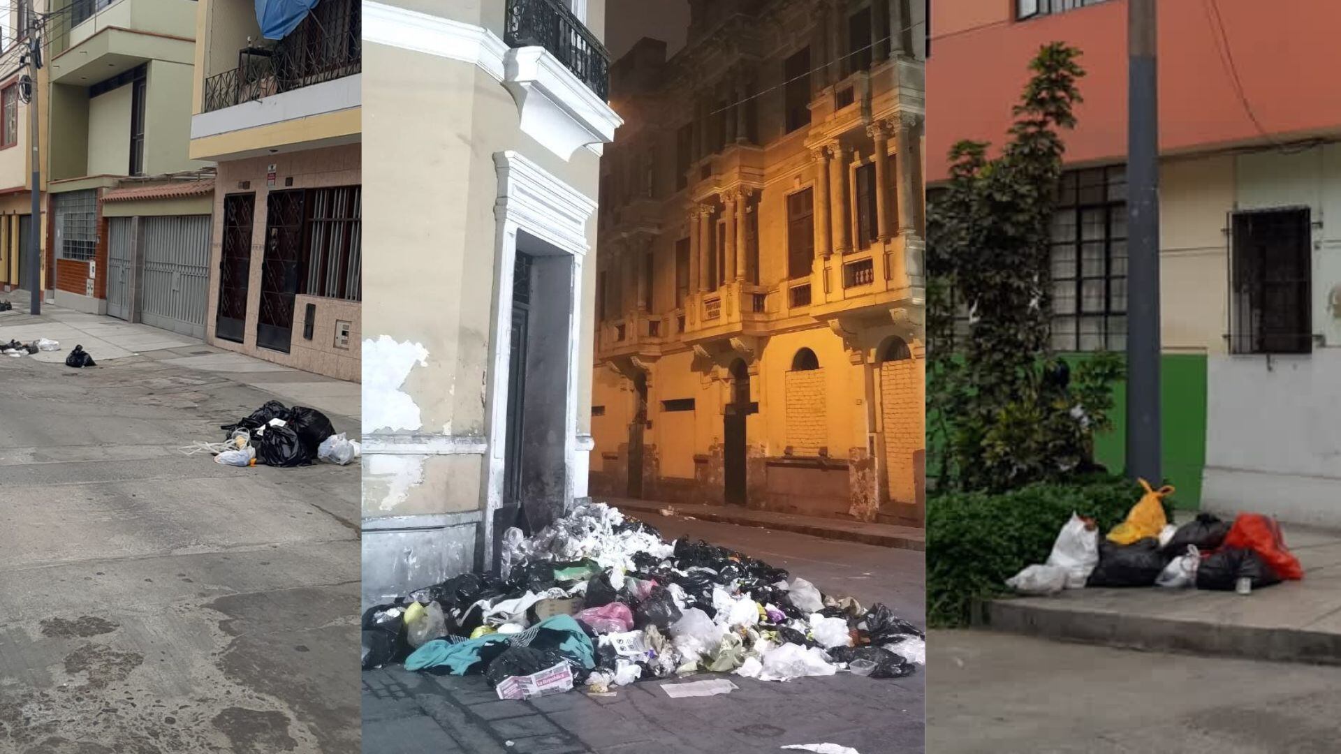 Calles del Centro de Lima amanecen llenas de basura tras despido de cientos de trabajadores de limpieza pública