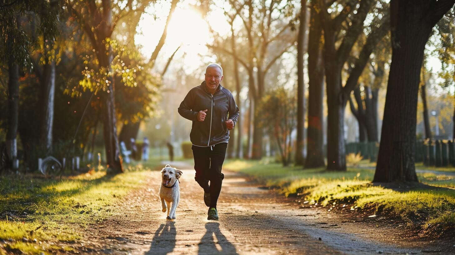 Imagen revitalizante de persona corriendo en el parque, practicando ejercicio para mejorar su salud y bienestar. La escena transmite energía positiva y muestra el compromiso con un estilo de vida activo. (Imagen Ilustrativa Infobae)