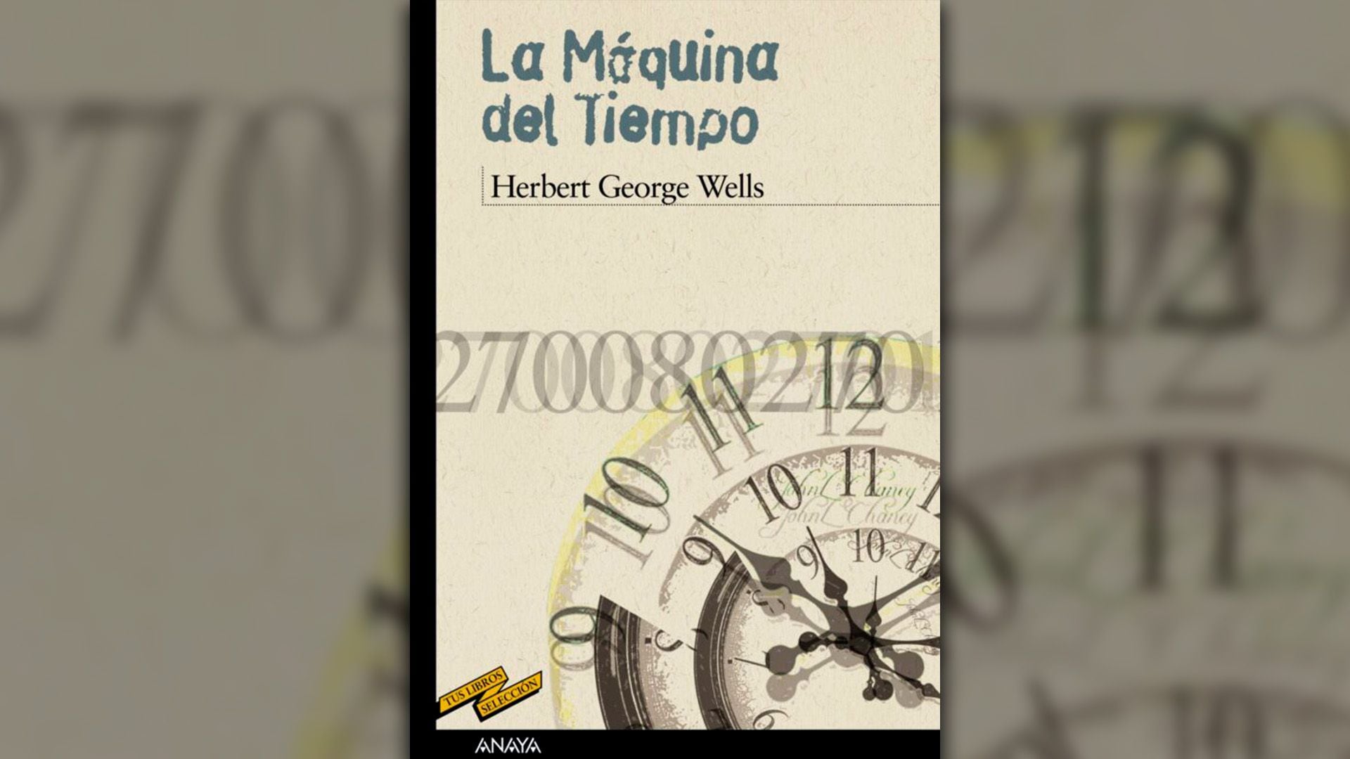 Portada del libro “La máquina del tiempo” de H.G. Wells