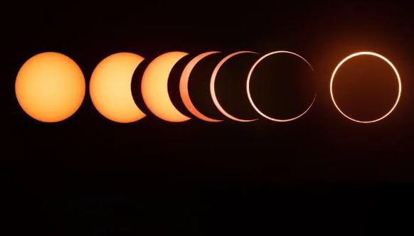Este eclipse será parcial y anular (Getty)
