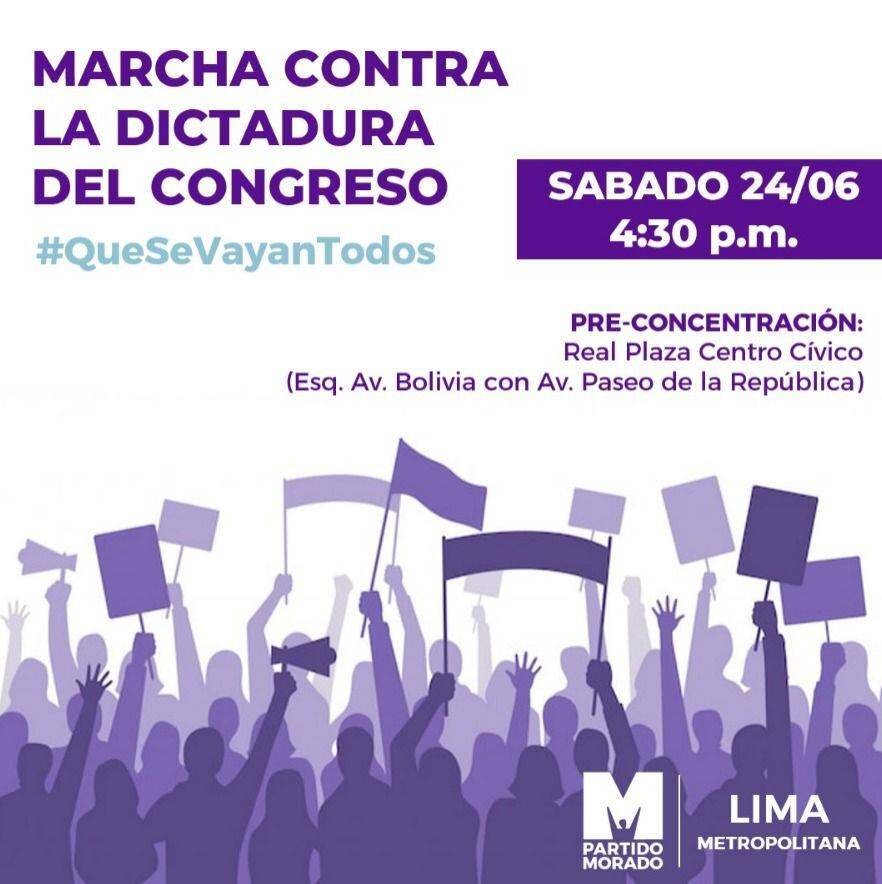 Marcha contra Congreso