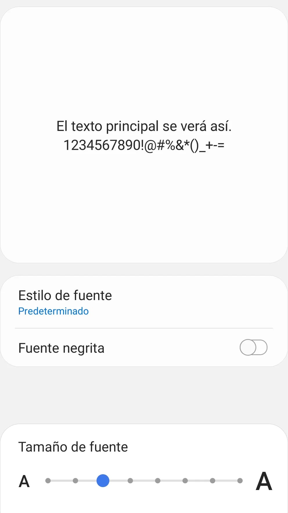 Cómo cambiar el tamaño de la letra en un móvil Android