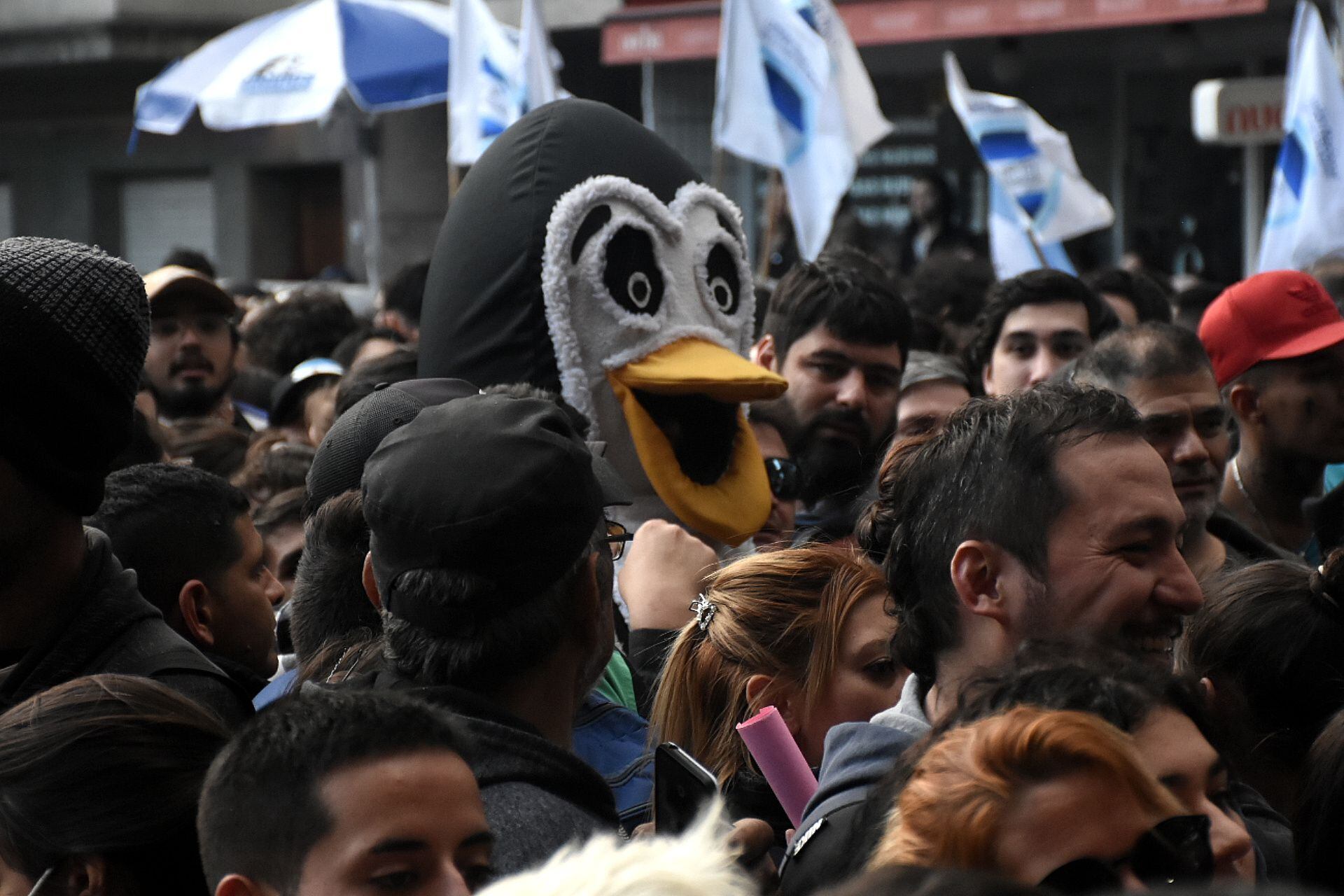 Incidente marcha a favor de cristina kirchner