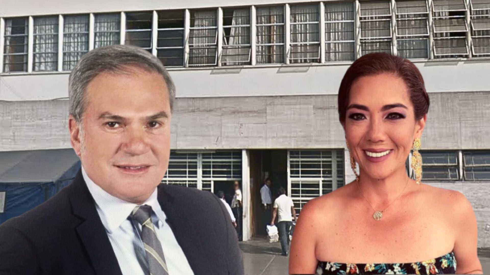 El periodista y la empresaria, junto a otros implicados en el presunto caso de corrupción de Fondo MiVivienda permanecen en la sede judicial de la Avenida Abancay. (Foto composición: Google - Infobae Perú)