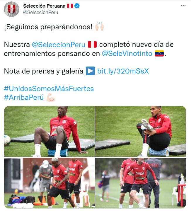 Redes sociales selección peruana