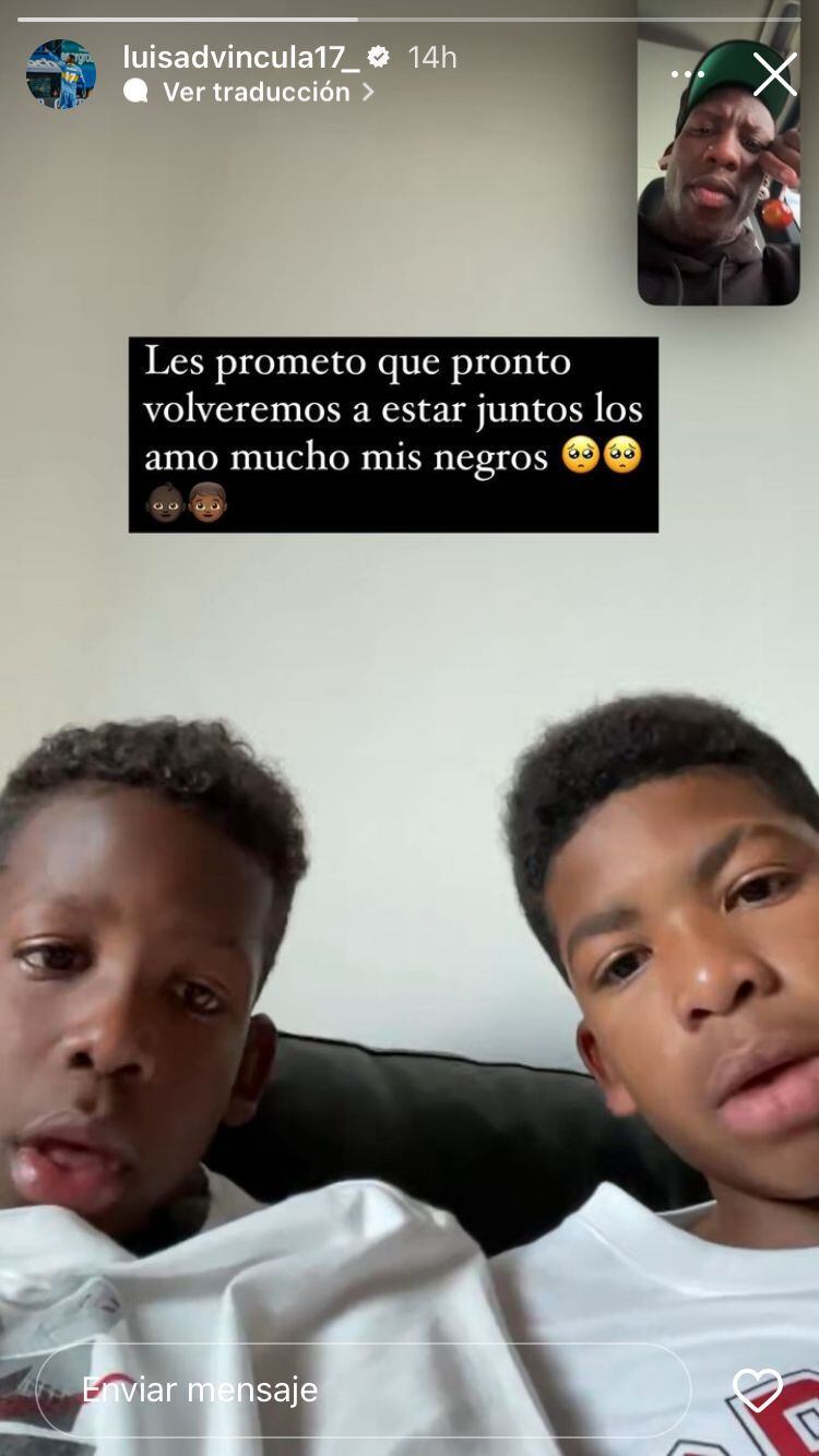 El post de Luis Advíncula para sus hijos tras volver a Argentina.