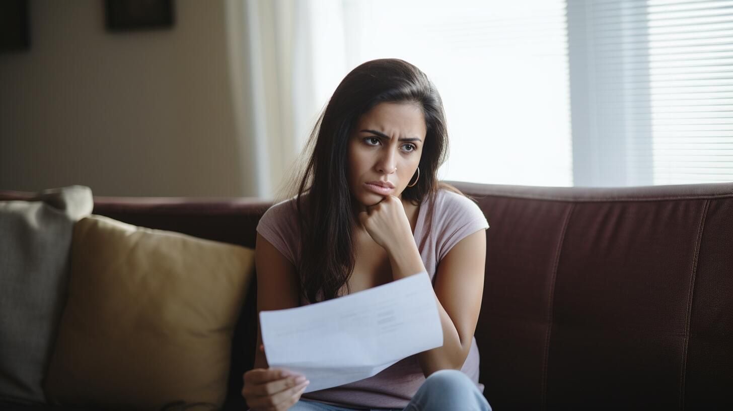 Imagen de una mujer sosteniendo un contrato de alquiler, simbolizando las preocupaciones de los inquilinos bajo la nueva ley de alquileres. (Imagen ilustrativa Infobae)