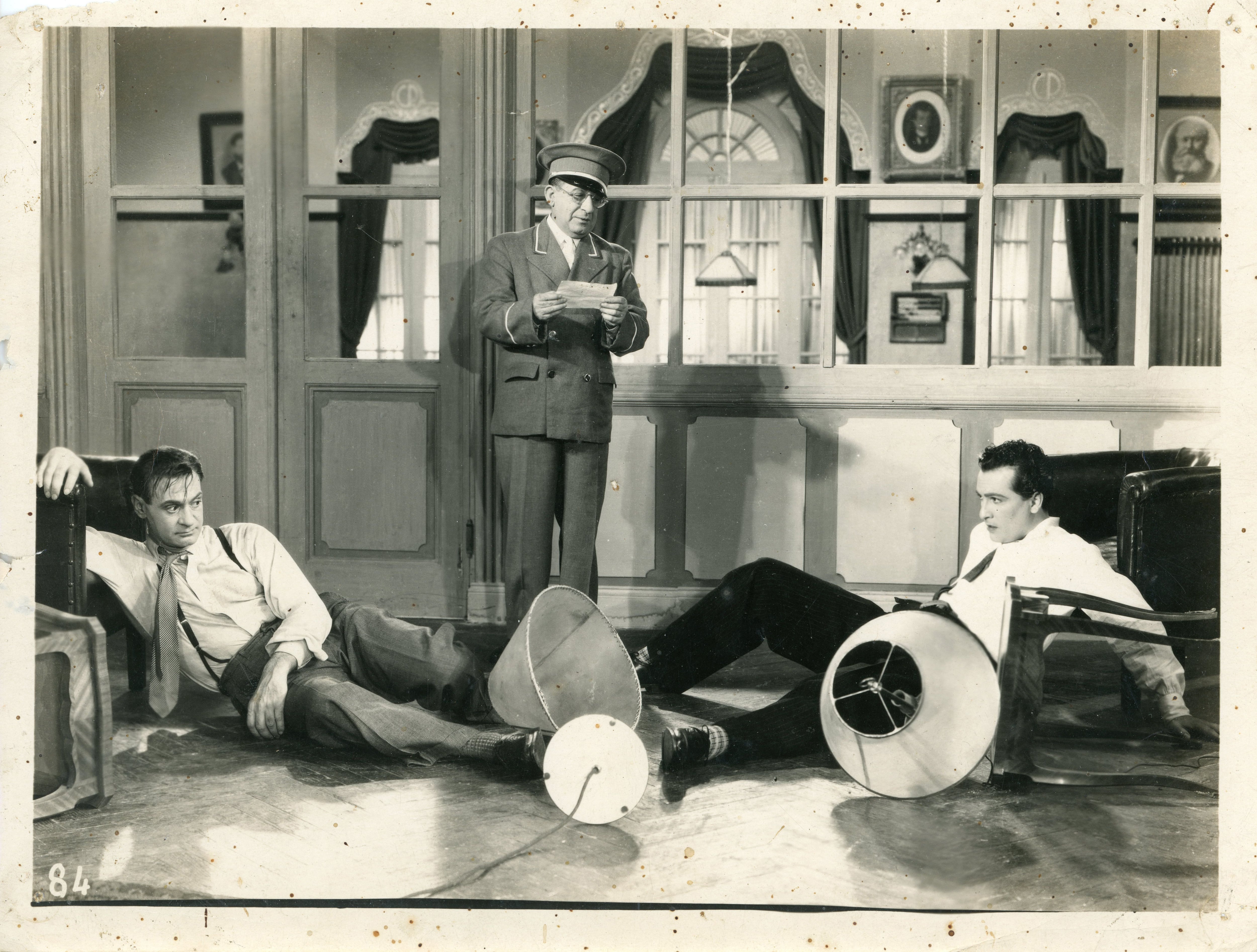 Luis Sandrini y Hugo del Carril en "Los dos rivales" (1944)