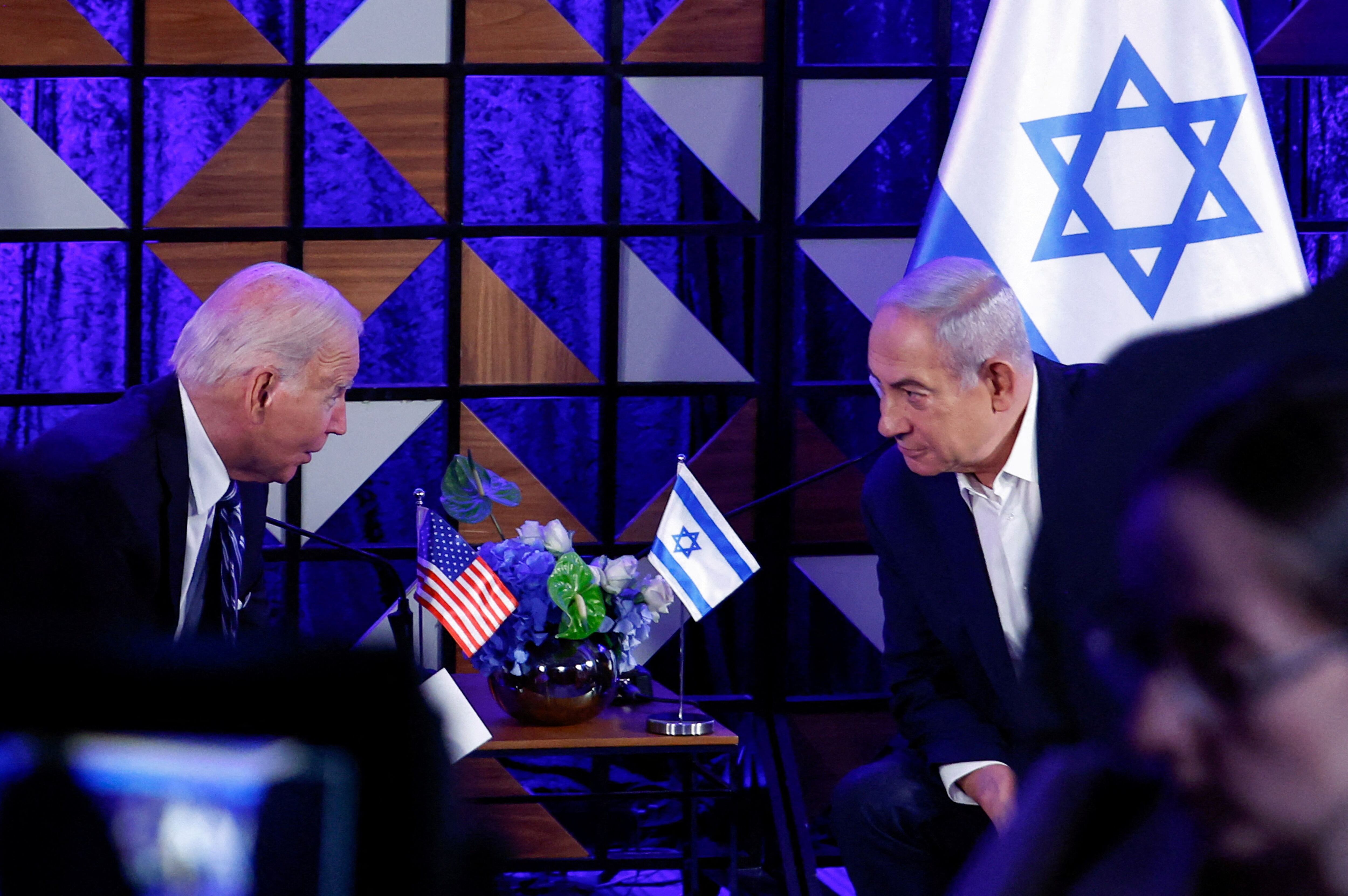 Joe Biden y Benjamin Netanyahu (Reuters)