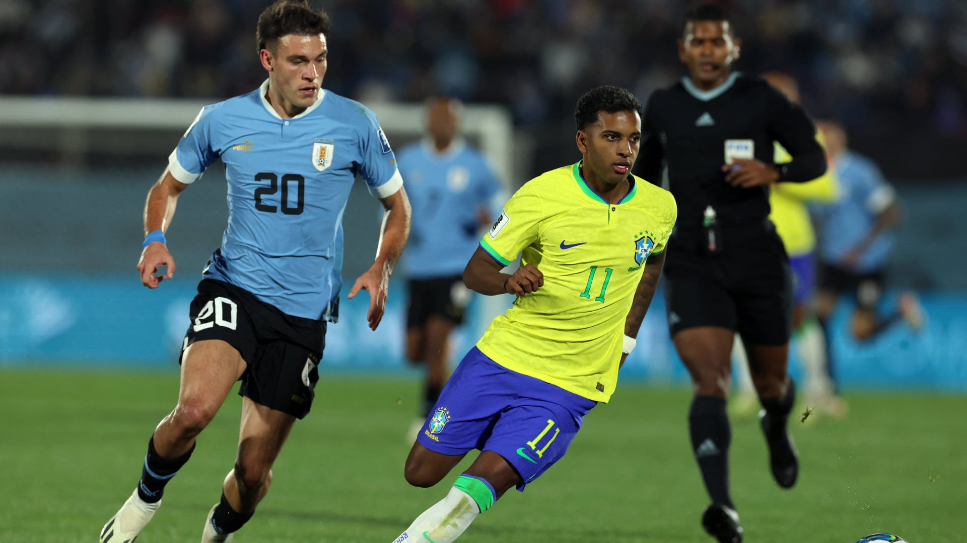 Uruguay y Brasil se miden por la jornada 4 de las Eliminatorias 2026. - créditos: Getty Images