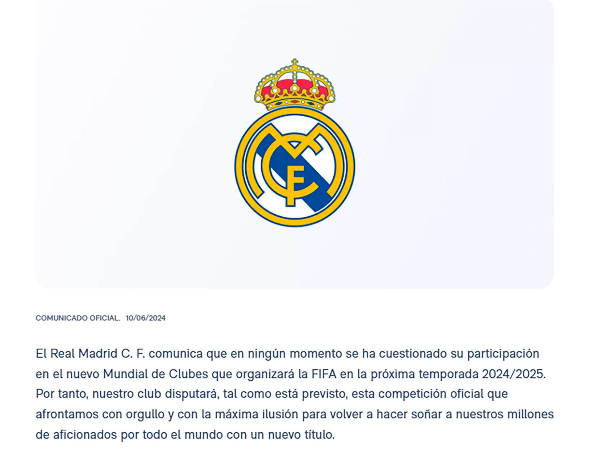 Ancelotti y Real Madrid desmienten la información