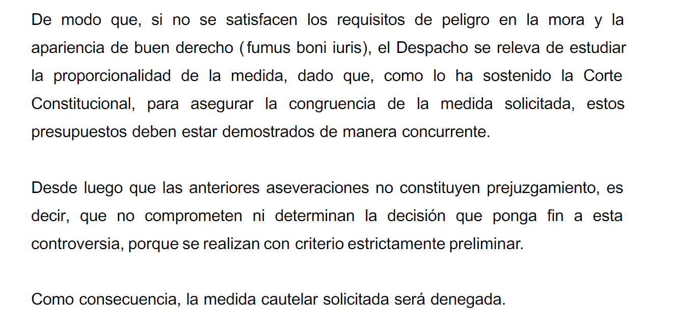 El consejo de Estado resolvió no tumbar la medida cautelar interpuesta al INVIMA por el Tribunal Administrativo de Cundinamarca -crédito  Consejo de Estado/ Scrbid