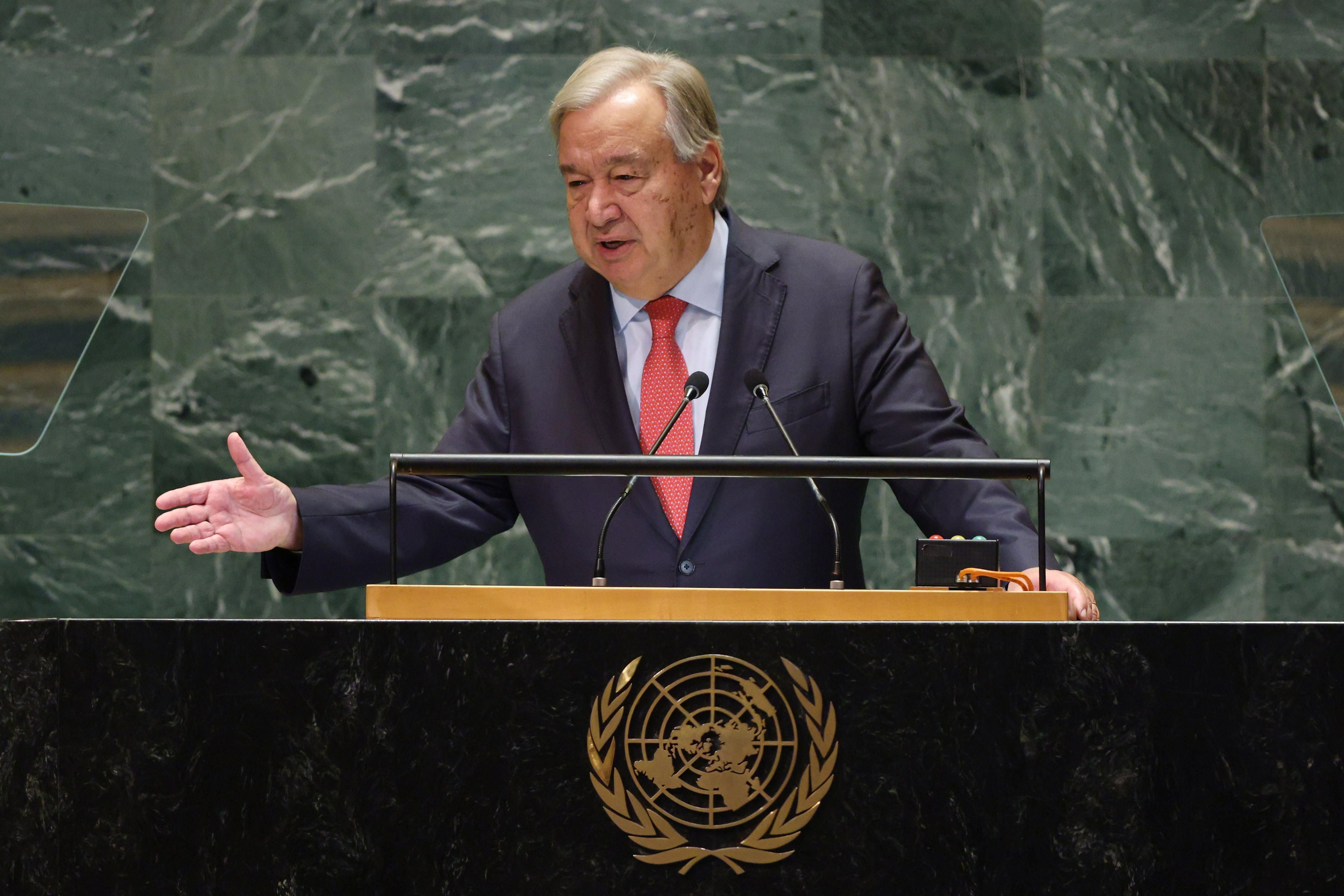 El secretario general de las Naciones Unidas (ONU), António Guterres (EFE/Justin Lane)