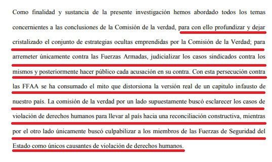 Tesis asesorada por el ministro Eduardo Arana que cuestiona informe de la Comisión de la Verdad y la Reconciliación.