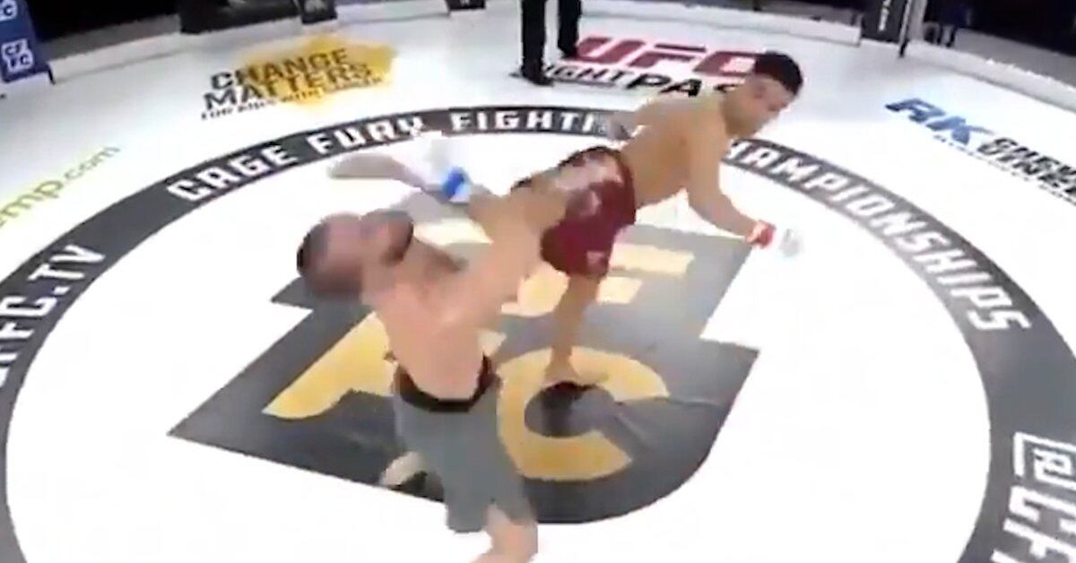 Amazing US MMA knockout: his rival collapsed with a brutal kick with a twist