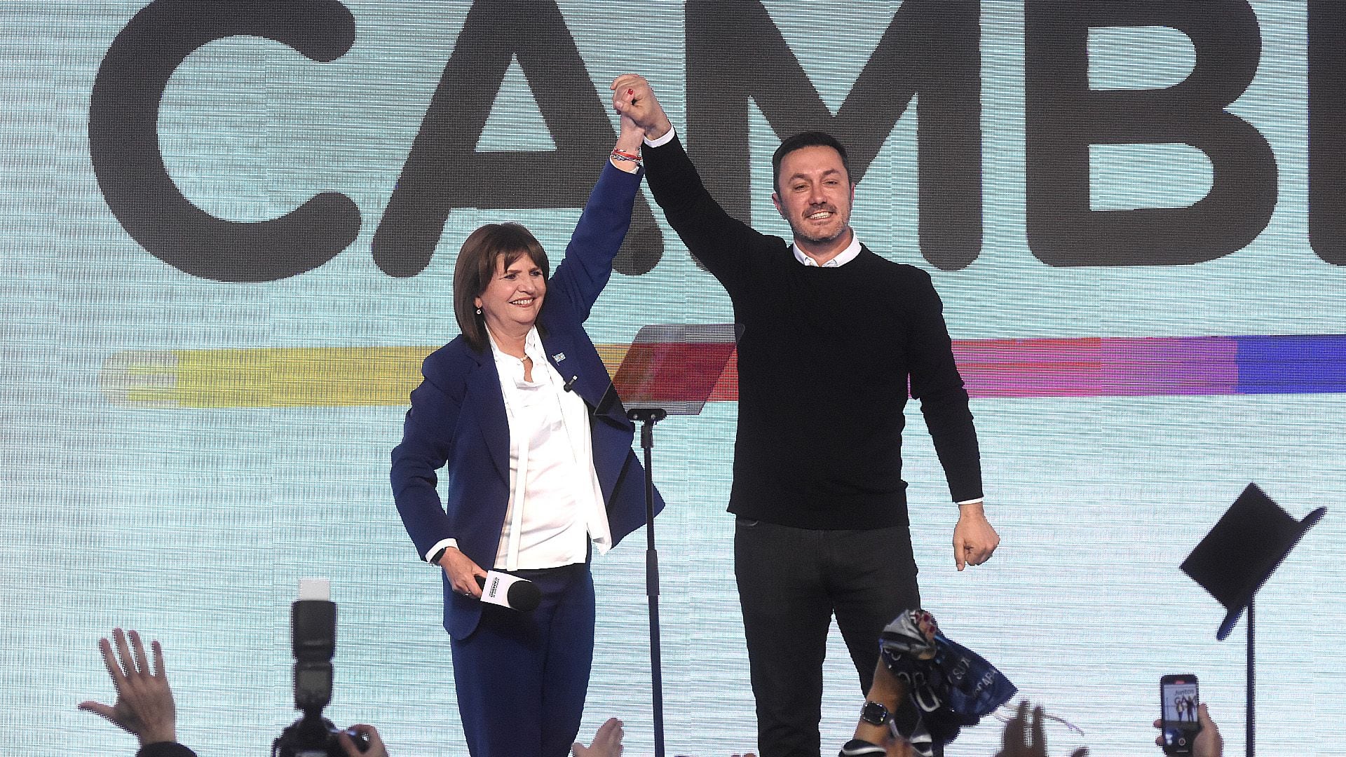 Patricia Bullrich y Luis Petri, la fórmula presidencial de Juntos por el Cambio (Foto: Nicolas Stulberg)