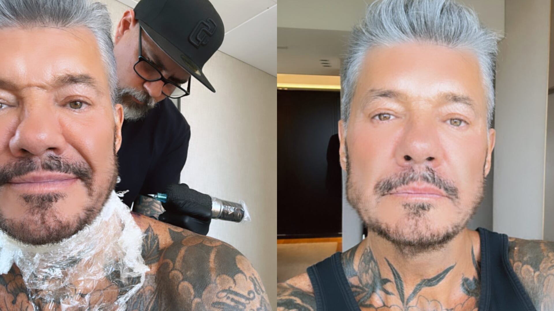 Marcelo Tinelli se hizo un llamativo tatuaje en el cuello: “Ahora, a  cicatrizar bien” - Infobae