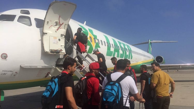 Caracas estuvo demorado cinco horas en el Aeropuerto Internacional La Chinita (CrÃ©dito: @Thomascl25)