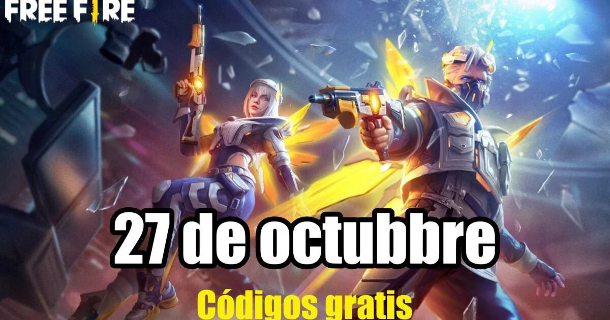 Free Fire Códigos Para Hoy 27 De Octubre Infobae 5998