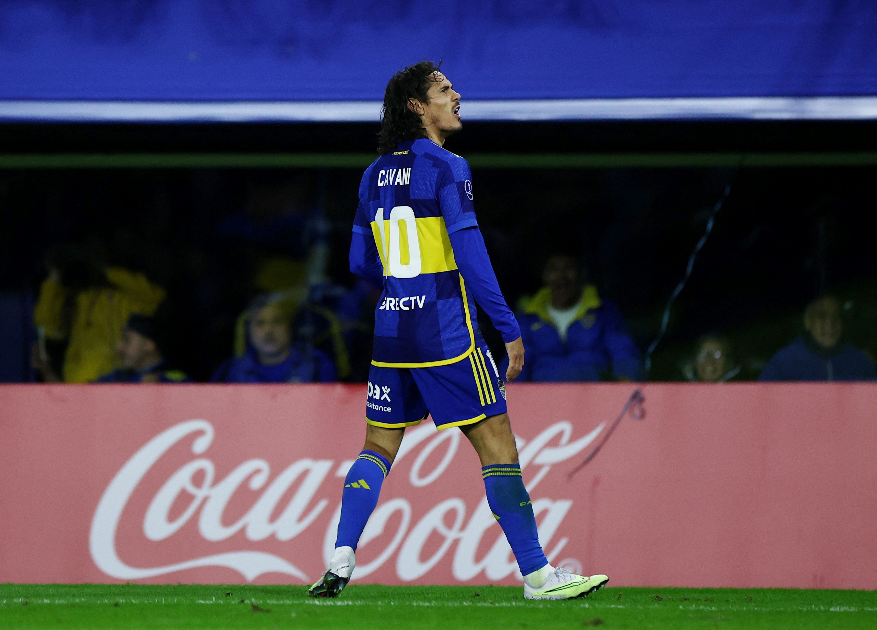 Cavani lleva 11 goles en 2024 en Boca (REUTERS/Agustin Marcarian)