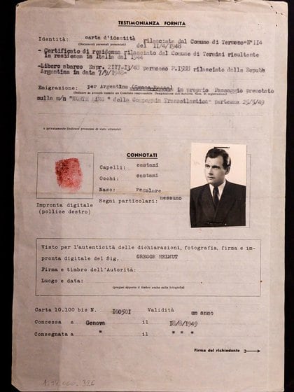 El pasaporte con identidad falsa, pero legal, que usó para llegar a la Argentina