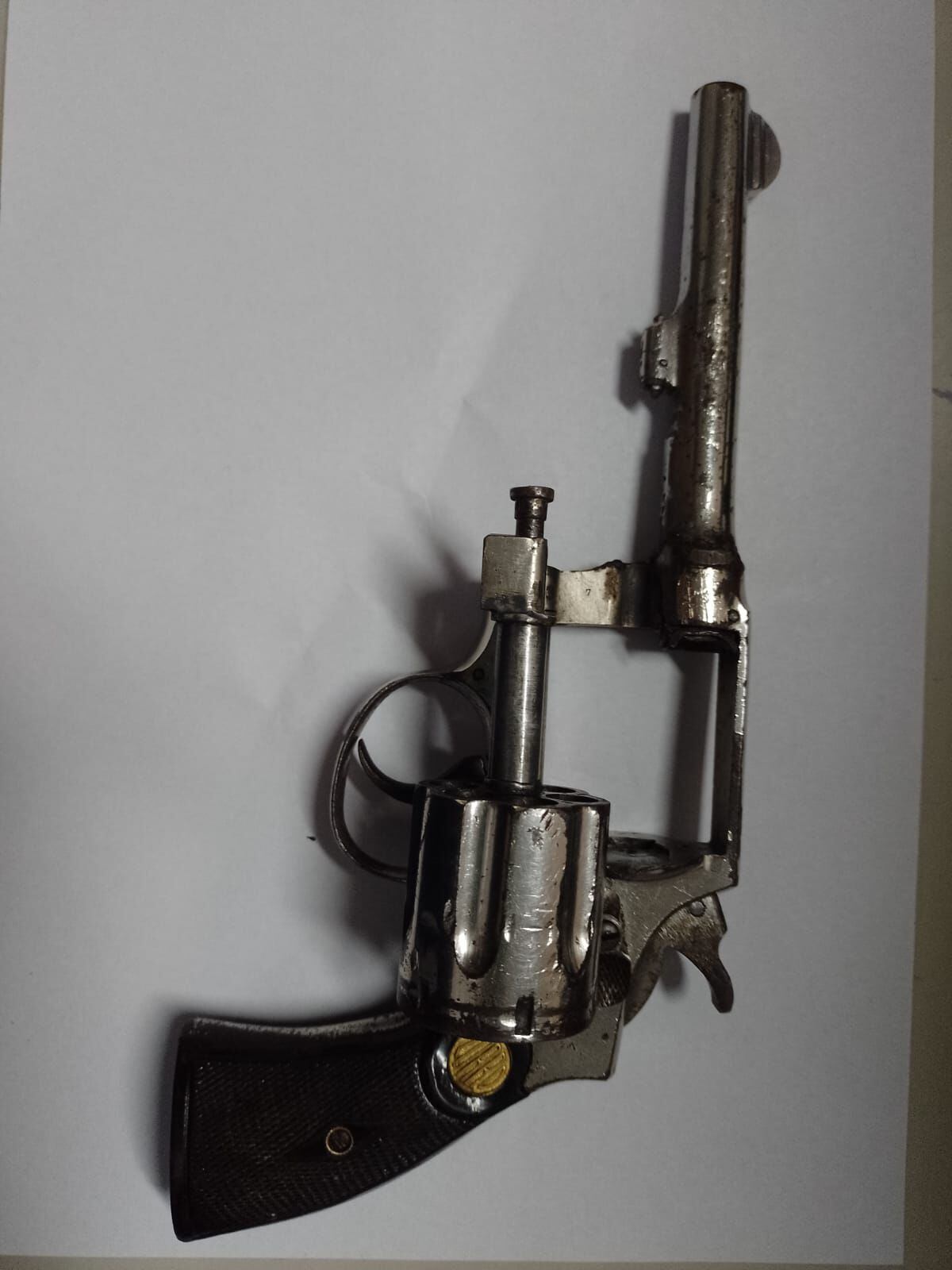 revolver 32 calibre largo Zorro incautado en la detención de Ezequiel De Virgilio Santos en La Plata