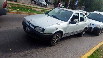 El auto del hombre que falleció