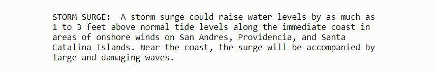 Reporte del Centro Nacional de Huracanes de Miami.