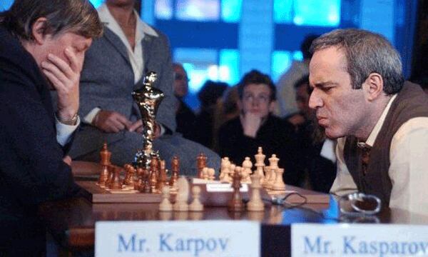 Quién gano más Karpov o Kasparov?