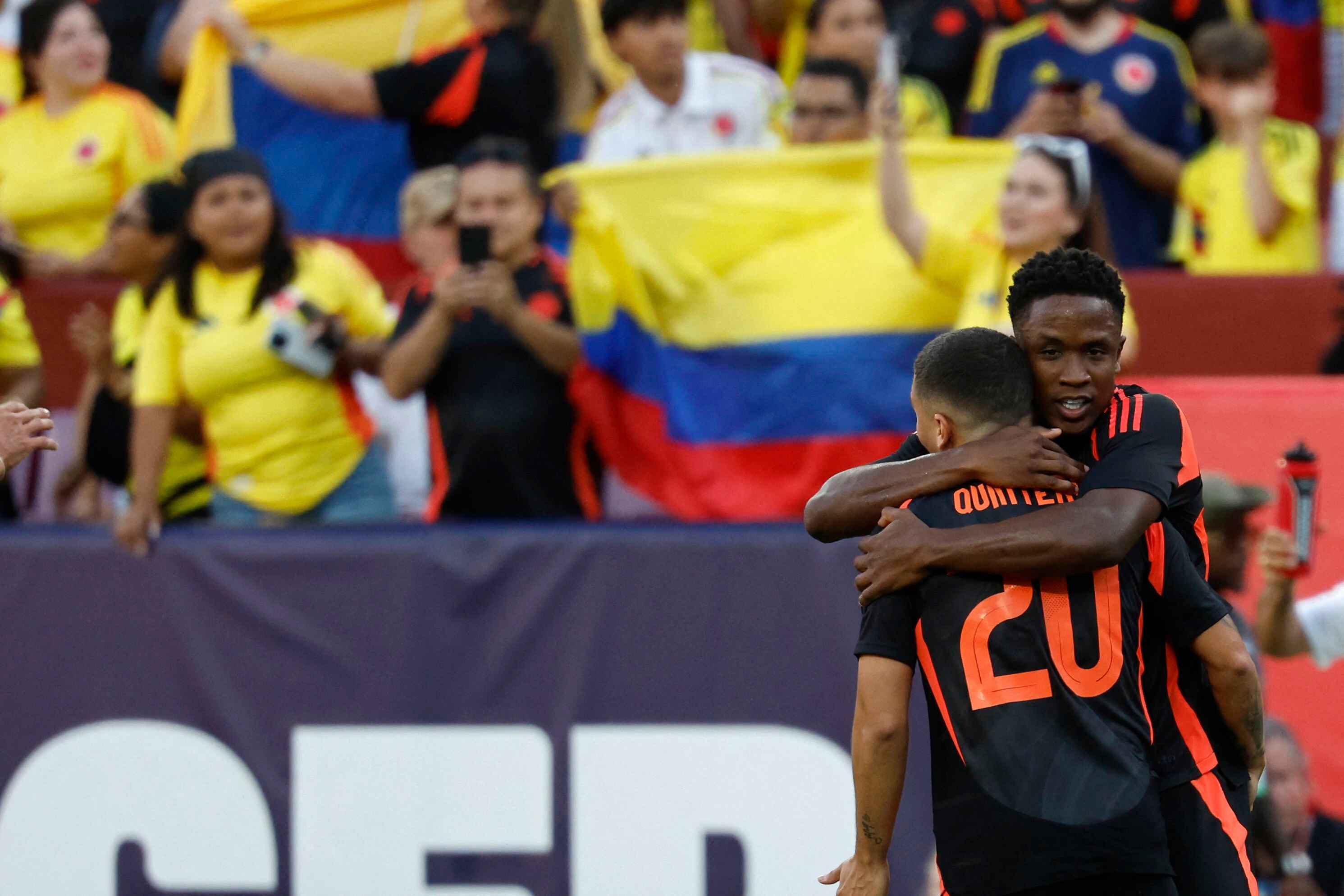 Luis Sinisterra anotó el quinto gol en la goleada 5-1 de Colombia sobre Estados Unidos - crédito Geoff Burke-USA TODAY Sports