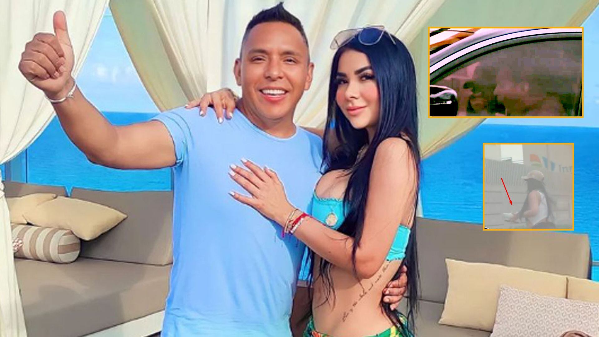 Edwin Sierra y Pilar Gasca son captados juntos tras anunciar su separación. (Captura: Magaly TV La Firme)