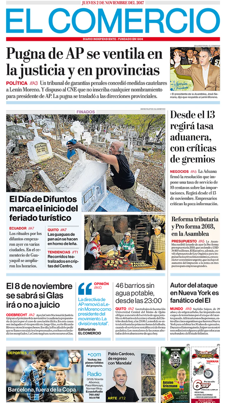 El Comercio Ecuador Jueves 02 De Noviembre De 2017 Infobae