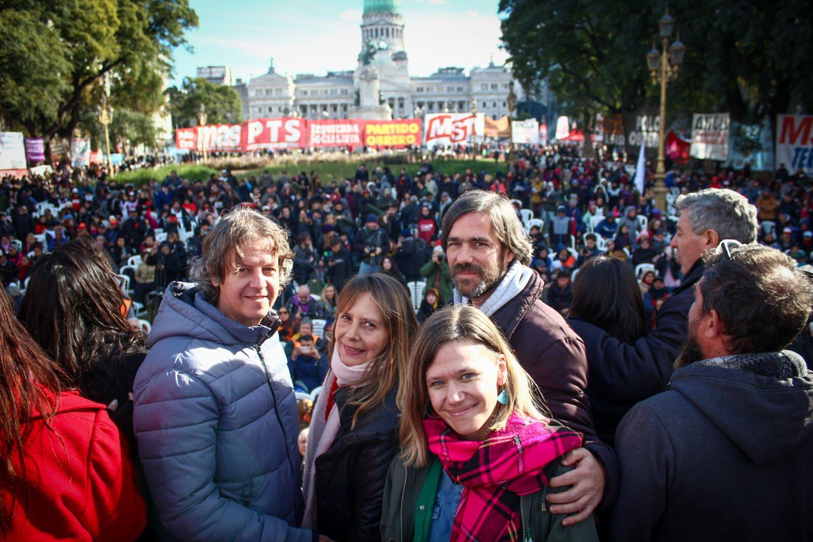 Acto de la izquierda en el Congreso