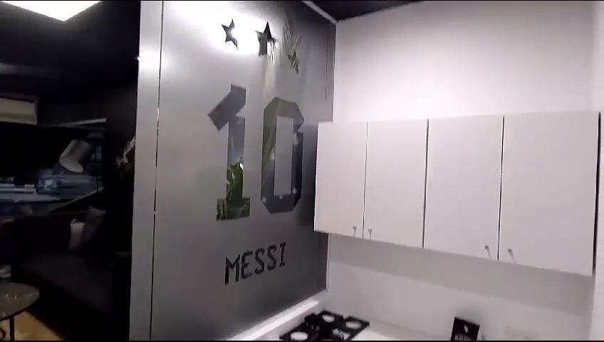 El palco que le regaló River Plate a Lionel Messi