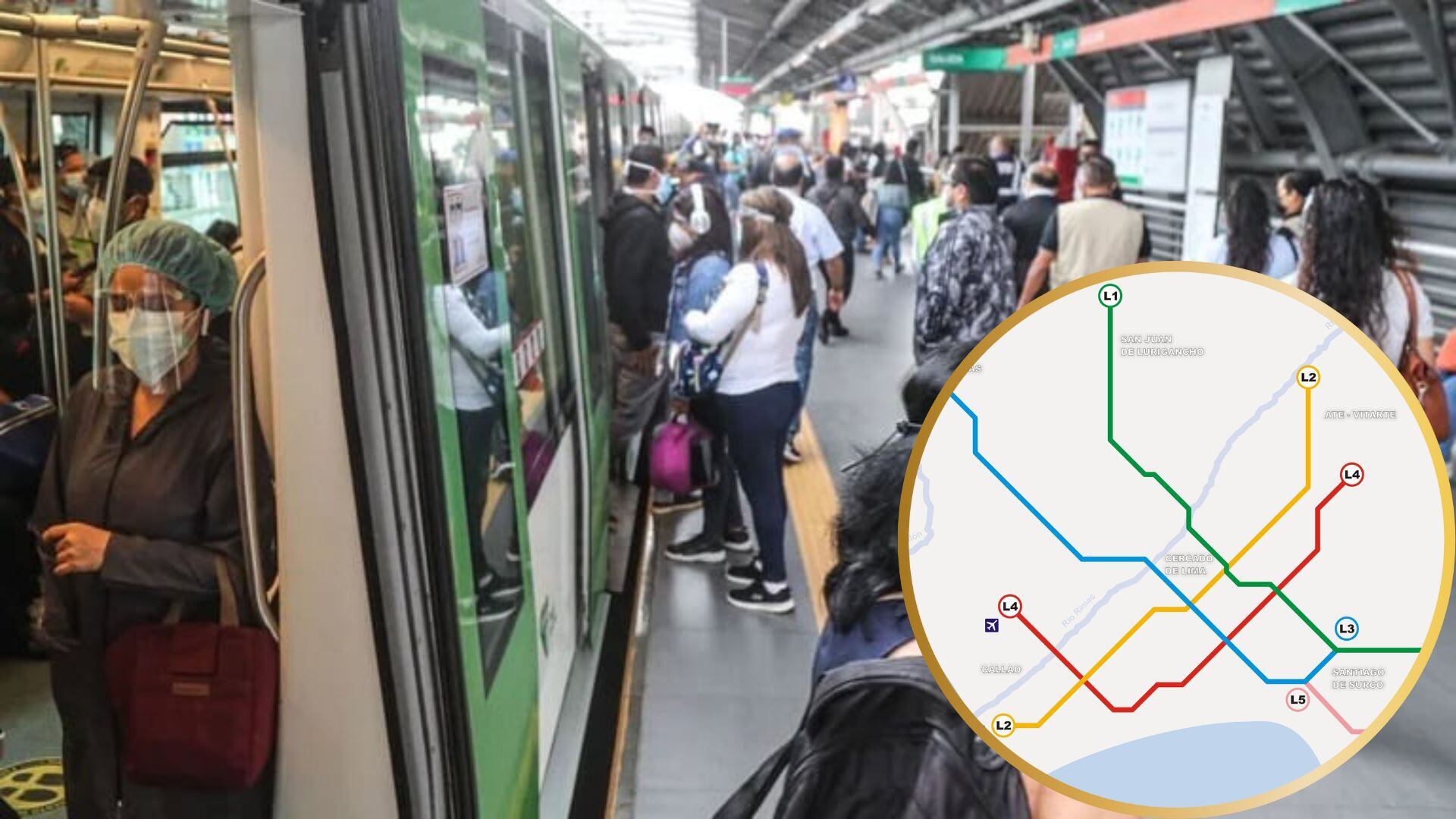 Lima se proyecta a contar hasta con seis líneas de metro. (Foto: Composición-infobae/Renato Silva/ANDINA/Ministerio de Transportes)