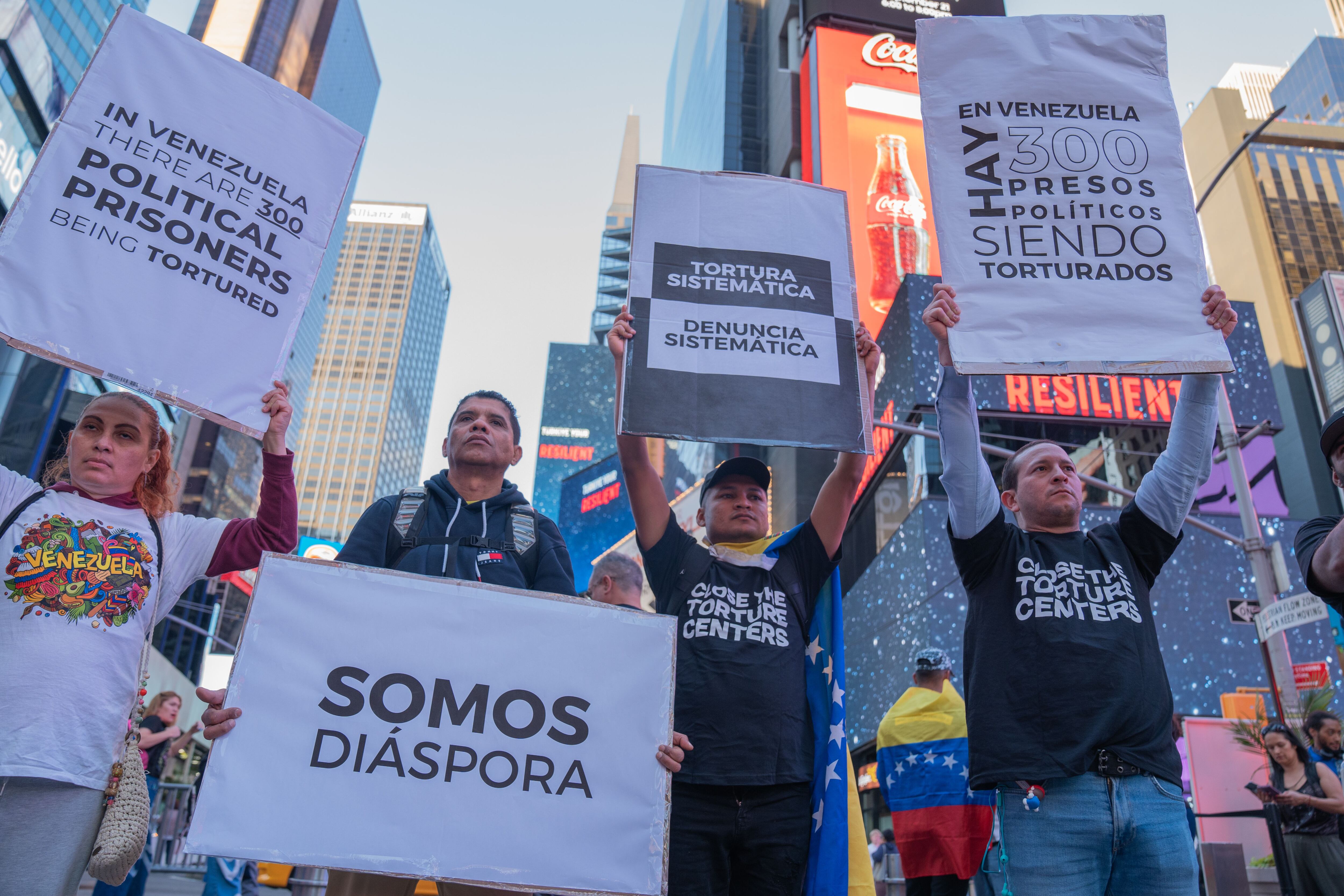 Los migrantes venezolanos han protagonizado manifestaciones en distintas oportunidades reclamando sus derechos fundamentales. (EFE)